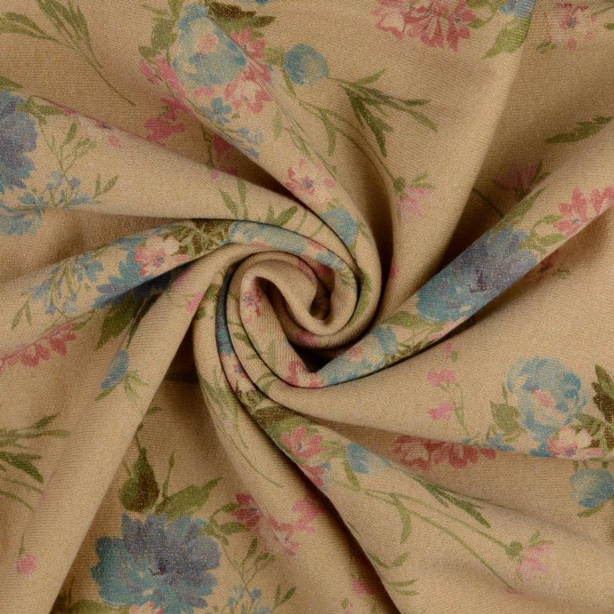 Blomster, Beige m/Glitter - Isoli