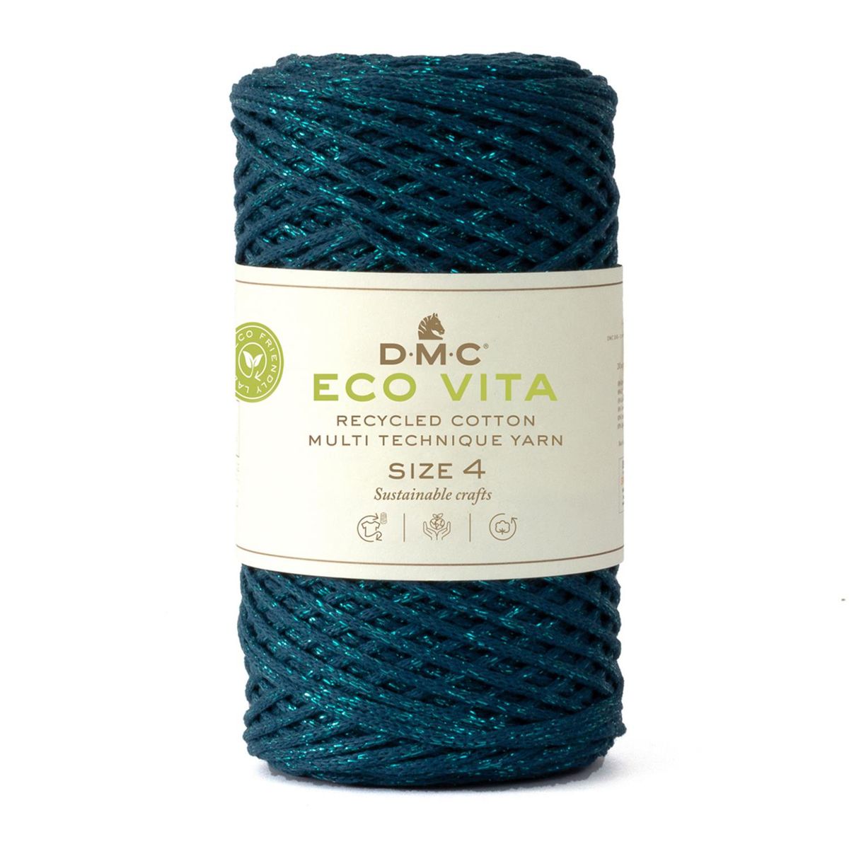 Col. 084 - Nova Vita 4, Makramè Garn m/glitter